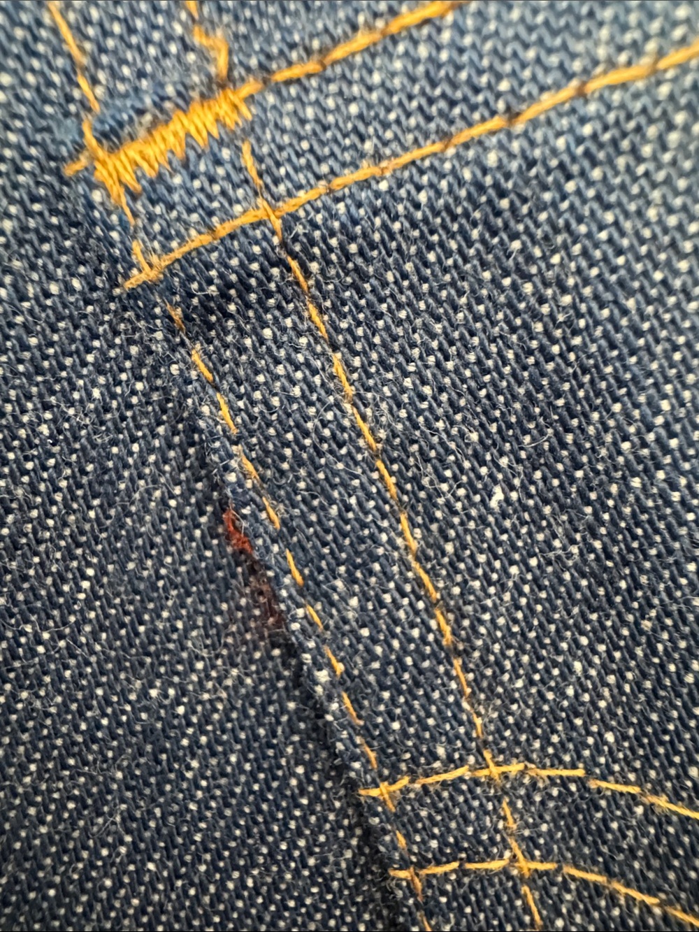 Vintage 1970s Levi's Orange Tab Medium Blue Button-Front A-Line Denim Skirt - Picture 5 of 16